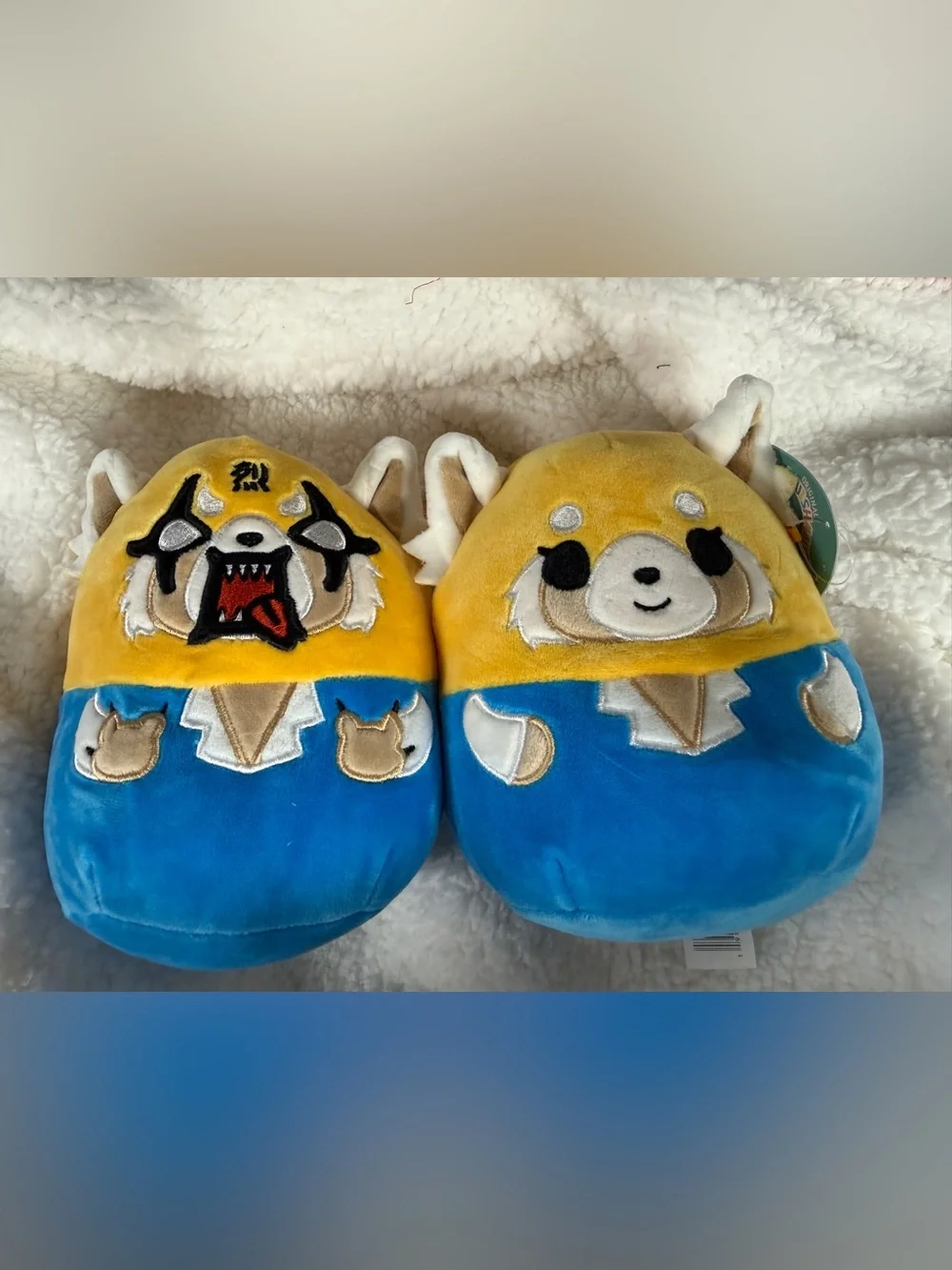 Aggretsuko Plush Pair - Yellow & Blue Soft Plush Toys